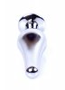 Korek analny z kryształem Jewellery Silver BUTT PLUG- Light Blue